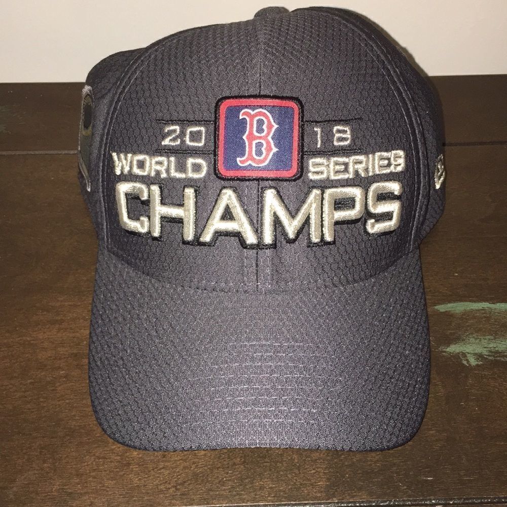Boston Red Sox WS Gray 2018 champions stretch cap